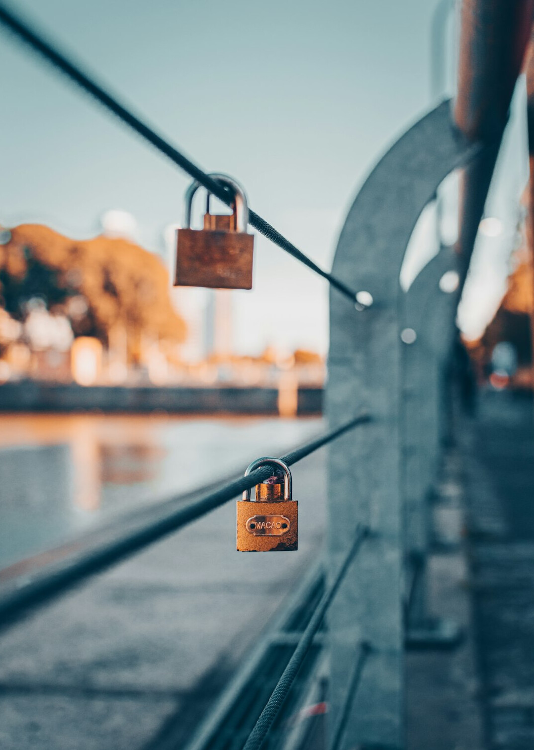 Digital padlock symbolizing data security