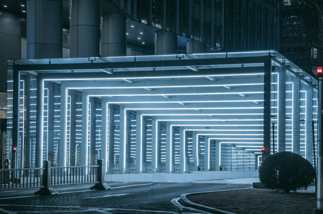 future city with tech
