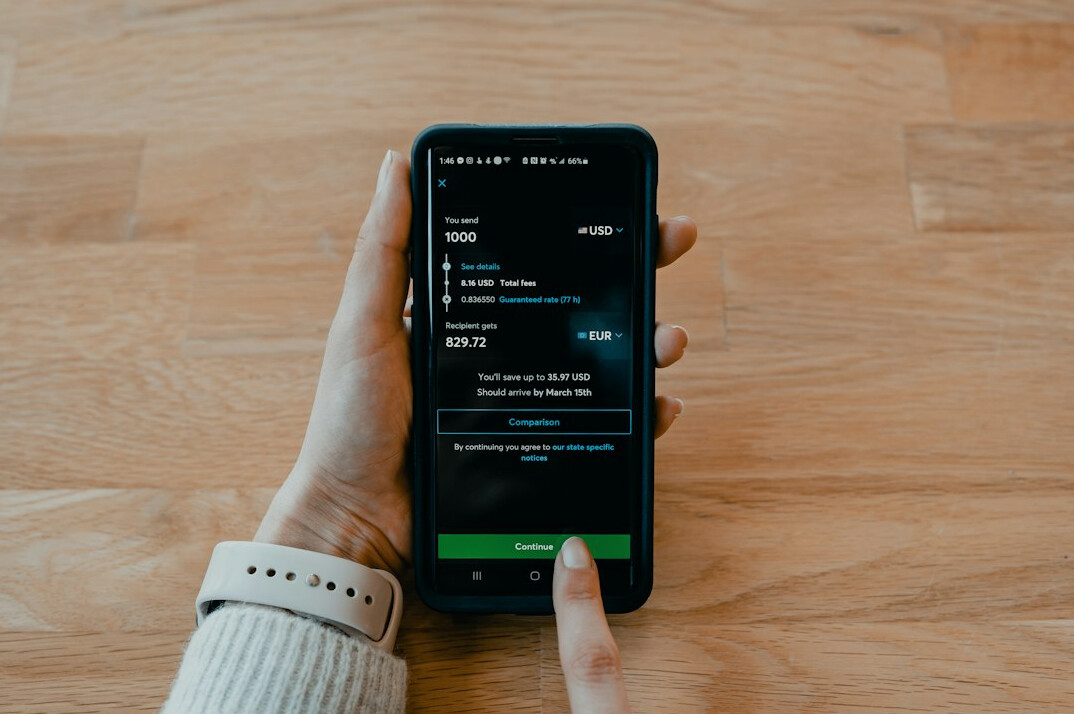smartphone with insurance app